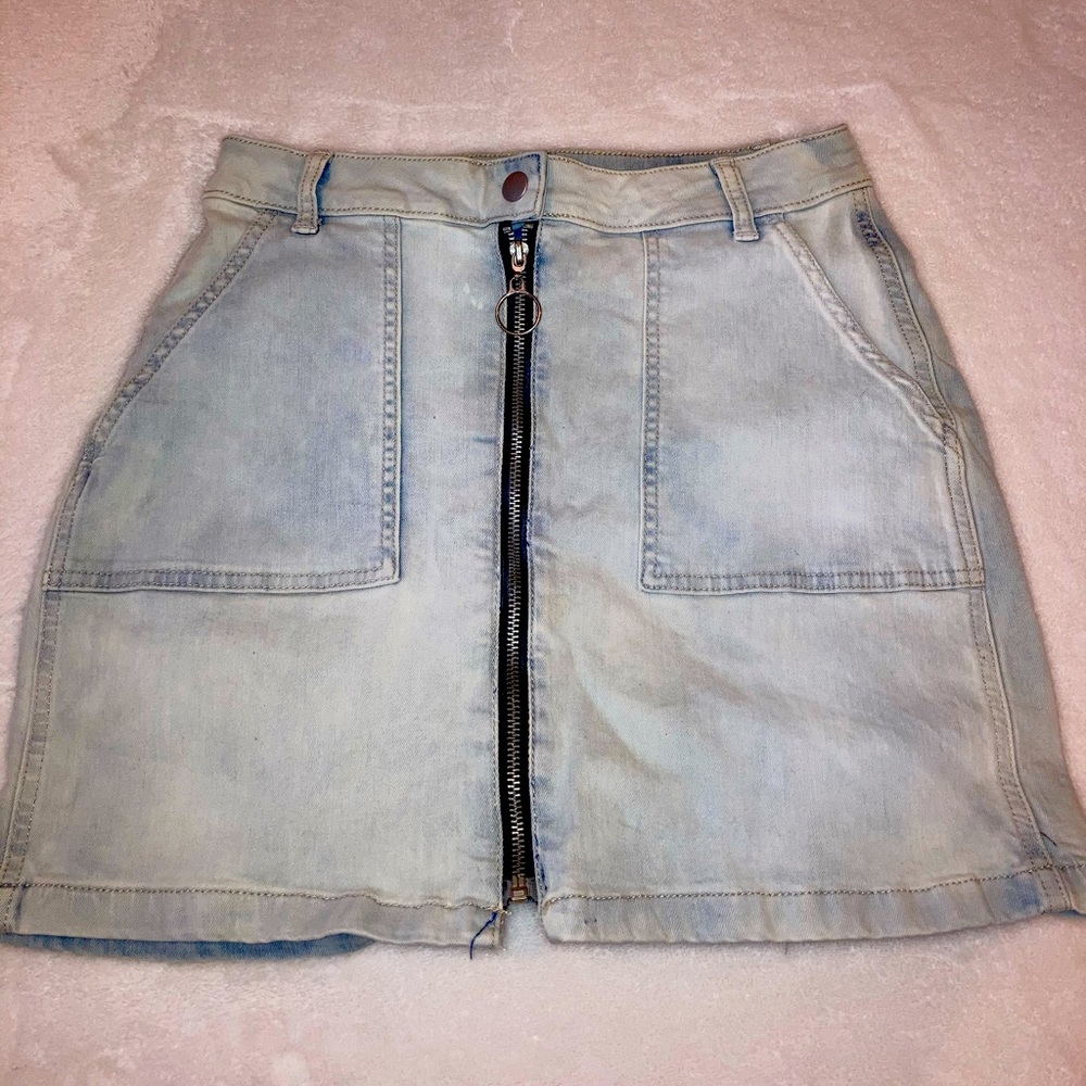 ARIZONA denim zip up skirt